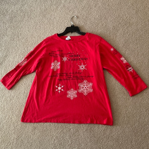 size XL, bust up to 42” inches, holidays and Christmas shirt, USA 🇺🇸 made, new - Picture 3 of 11